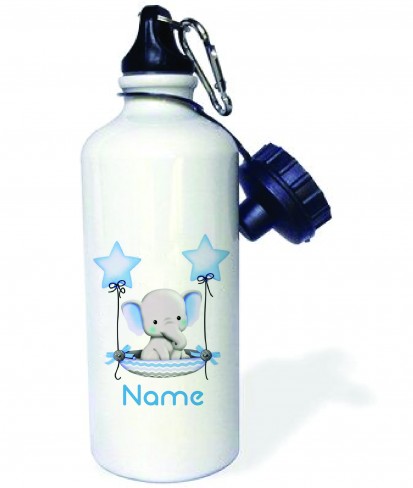 Personalised Baby Elephant Cute Aluminum Water Bottle with Name